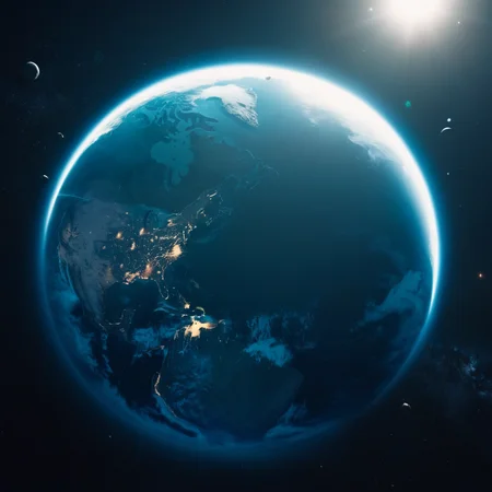 cinematic film still of <lora:collision style:1>
A collision of a view of the earth from space with a bright light,sky,no humans,star (sky),scenery,science fiction,space,planet,earth (planet) , impact, crash, explosion, destruction, strike, wreck, smash, planet, outer-space, galaxy, cinematic, film, different color, real, collision style, shallow depth of field, vignette, highly detailed, high budget, bokeh, cinemascope, moody, epic, gorgeous, film grain, grainy