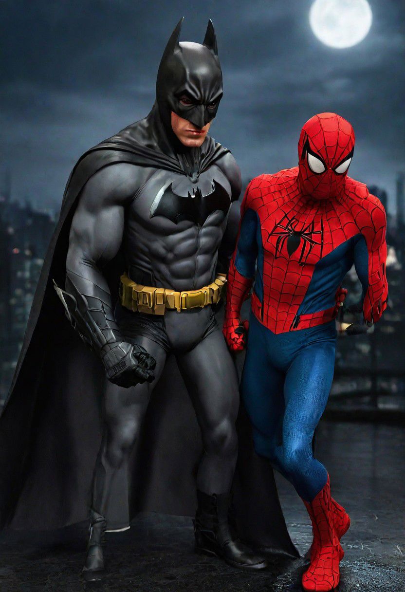 Batman and  spider-man