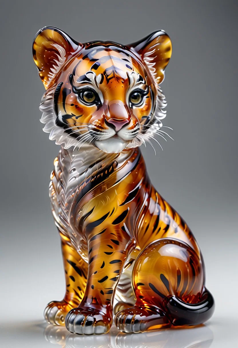 murano_glass_style
baby tiger, tiny tiger cub, held in hands, realistic fur texture, vivid stripes, amber eyes, soft lighting, adorable animal, gentle moment, protective hands, lifelike animal art, tender interaction, cute wild animal, miniature tiger, hyperrealistic style