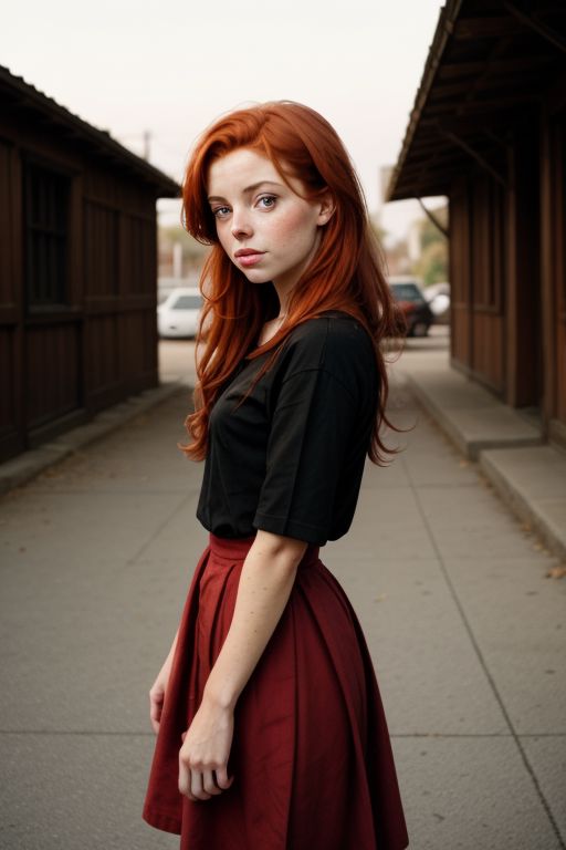 redhead woman