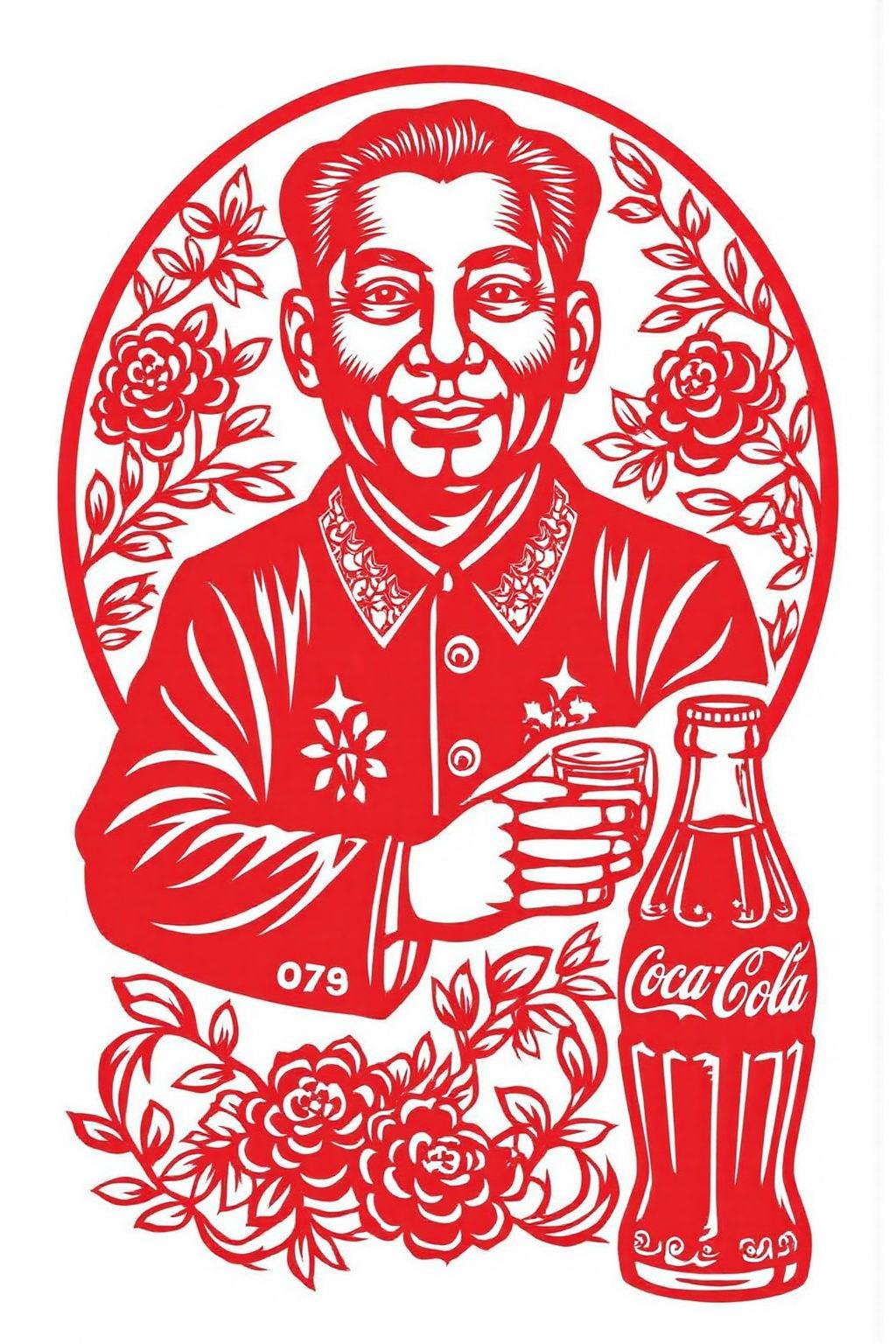 papercut art.
chaiman Mao driking coca cola <lora:papercut1_cap_d6a3e12:1.0><lora:823261848431399003:0>