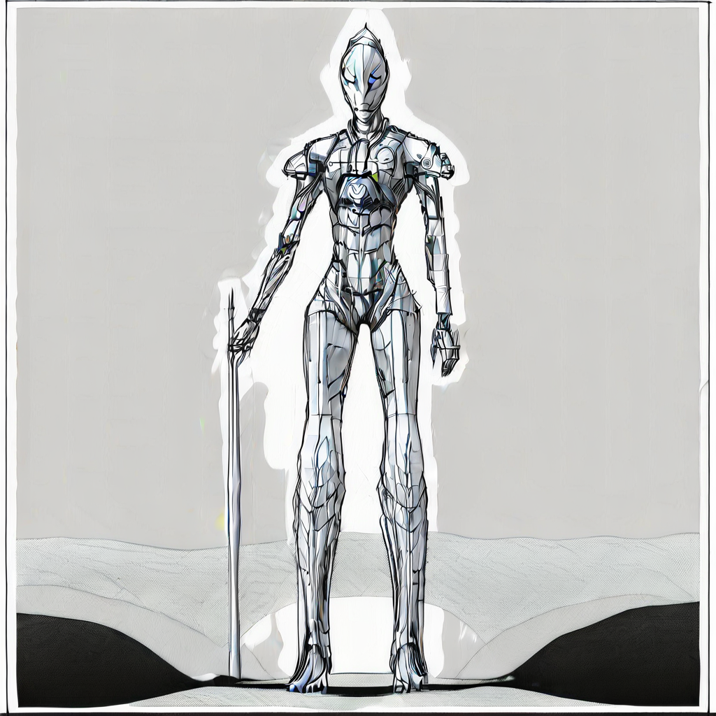 A tall and a thin iron female.