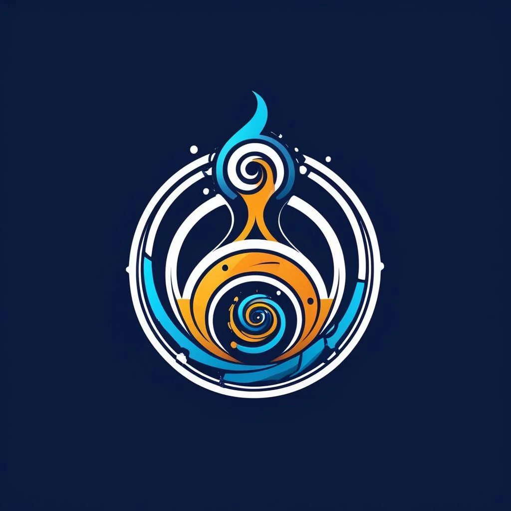 artlg, logo of prompt engineering firm where art is the focus and science is innate with engineering the bridge connecting the intersection, mascot is a snail with a trail of ink