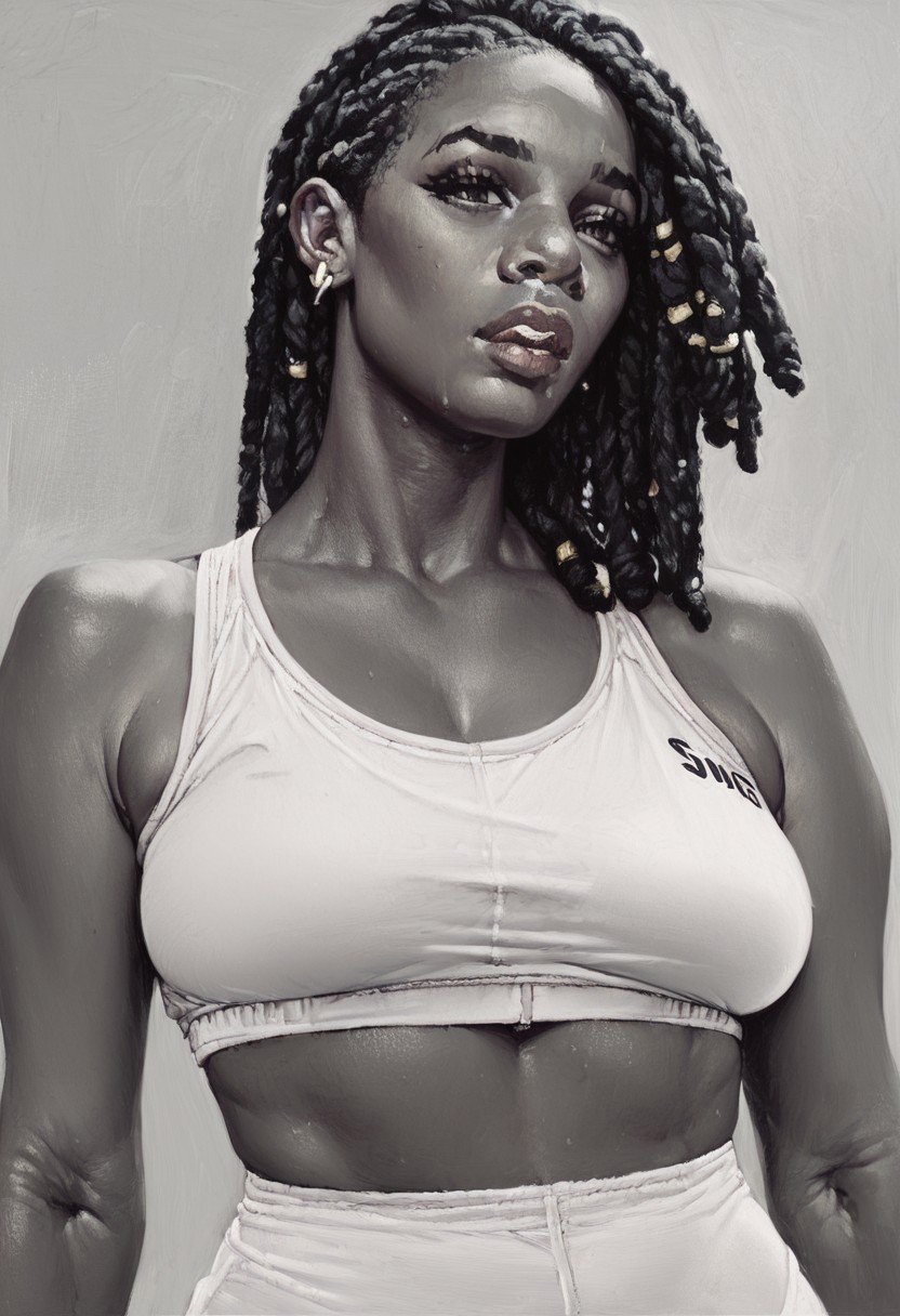 score_9, score_8_up, score_7_up, GYM_OUTFIT,
1GIRL, dark skinned, dreadlocks,