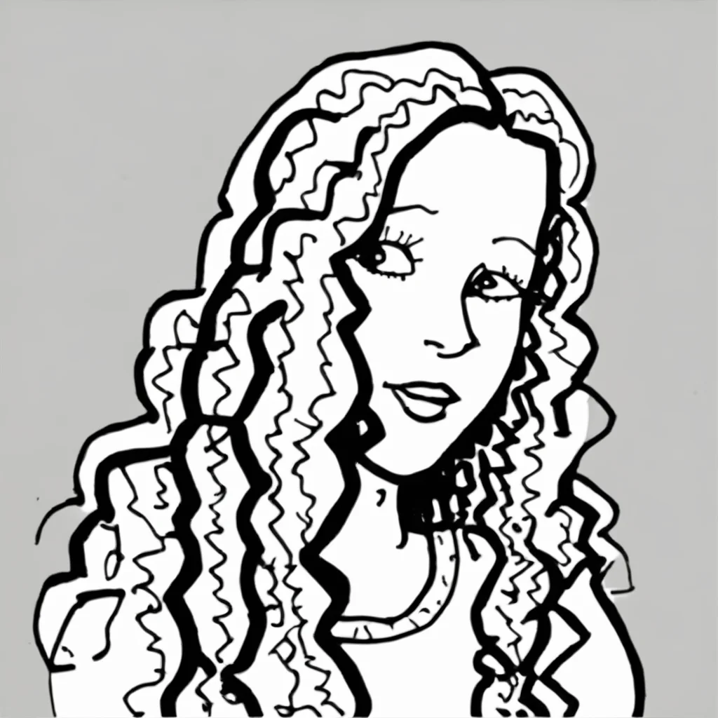 drawix19 portrait of a beautiful girl with long hair<lora:drawix19:1>
