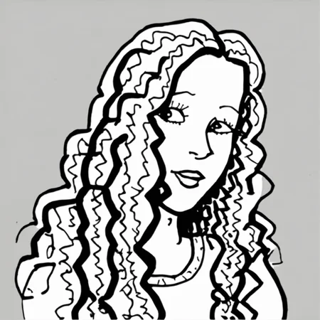 drawix19 portrait of a beautiful girl with long hair<lora:drawix19:1>