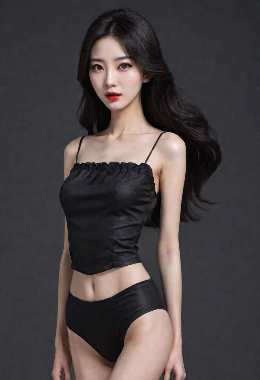korean girl, ultra realistic face, black hair, long forelock, wolf cut hair, long hair, big lips, dark red color lips, wide lips, wide mouth, big lips, long legs, super slim thighs, super slim arms, very small vaist, very anorectic, very ultra flat chested, ultra thin waist, very visible hip bones, completly naked, strech out, sweat on body, wet hair, dark deep cave, hands on cunt, squirt, perfect body, nipples, eye makeup, paper thin waist, barely visible 6-pack, skin and bones, ultra small boobs, dark lightning, horny look, moaning in pleasure, fog everywhere, fog, lot of fog, completly pale white skin