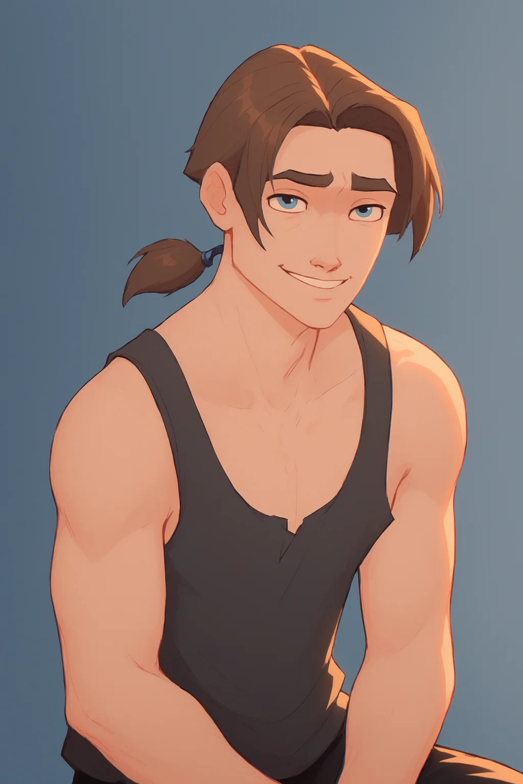 score_9, score_8_up, score_7_up, source_cartoon
JimHawkins, 1boy, solo, blown hair, blue eyes, ponytail, smile, tank top, muscular, sitting down
<lora:detailed_notrigger:1> <lora:Jim_Hawkins_-_Treasure_Planet:1> <lora:Smooth Anime:1>