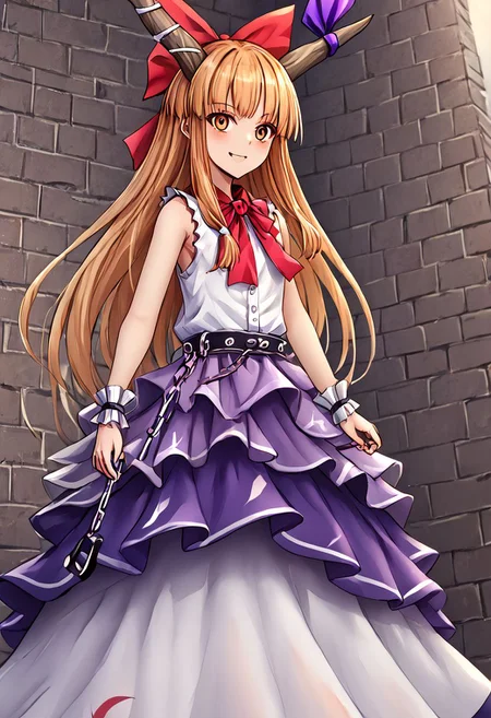 1girl, suika, 
masterpiece, best quality, very aesthetic, absurdres,
