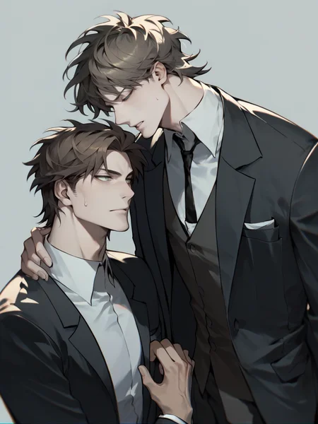 score_9, score_8_up, score_7_up, score_6_up, score_5_up, <lora:kiyoshiSTXLP:1> kiyoshist, 1boy, suit,