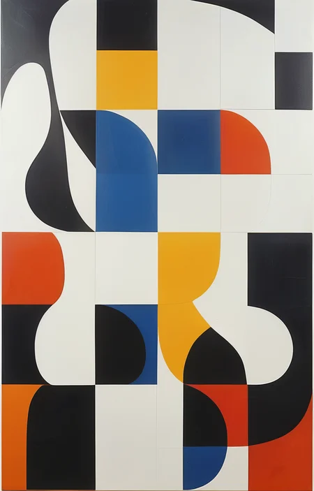 masterpiece,best quality,<lora:tbh288-sdxl:0.9>,illustration,style of Ellsworth Kelly portrait of family