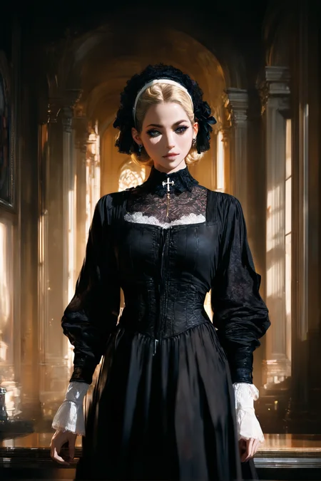 masterpiece,high score,great score,absurdres, a photorealistic painting, <lora:tw1l1ght:1>,(tw1l1ght, realistic, depth of field, movie still, Clarice Beckett, international gothic, concept art),hairband, .