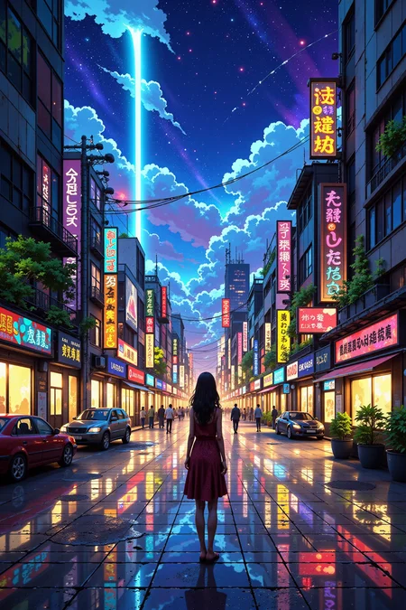 cyberpunk world beautiful anime landscape, noon, woman, very intricate, very detailed, sharp, bright, colorful, <lora:Hand v2:0.5> <lora:Anti-Blur:1><lora:Insane Detail Slider:0.25>  <lora:flux.1_lora_flyway_Epic-detail_v2:0.3> <lora:fluxenhancer:0.25> <lora:ROWER:0.6>  <lora:zavy-dtlnm-fxl:1> zavy-dtlnm