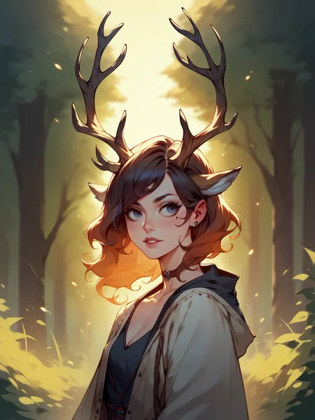 score_9, score_8_up, score_7_up, score_6_up, score_5_up, <lora:4ntl3rsXLP:1> 4ntl3rs, antlers, 1girl