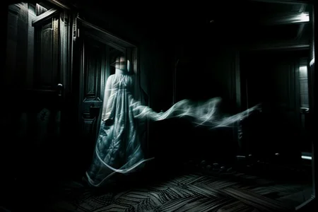 Photography, photorealistic, insanely real life detailed, 8k, highest resolution possible, sharp focus, taken with professional DSLR and lenses, cinematic, taken best skilled cinematographer, insanely life like, Picture taken with Nikon D6 DSLR with expense professional lens, photo,
, Darkness, darkness,dark,dimly lit,two-tone,
ghost, barefoot, black hair, blurry, face, from behind, ghost, long hair, looking at viewer, sitting, solo, standing, transparent, veil, very long hair, walking, white dress, white hair
Inside a haunted house, indoors,night,dark, creepy, scary,terrifying, haunted,spooky,unnerving, paranormal,supernatural, (((ghist randomly hiding in corner, behind something, by door, by doorway))), (((ghost randomly sitting, standing, walking, floating)))
horror movie atmosphere, cinematic dark night time lighting and dramatic shadows,
Cinematically extremely photorealistic horror scene of inside a 4 story haunted house, (random floor level, i.e. any floor from basement attict), (random room), shadowy humanoid figures can randomly be faintly made out walking among rooms
, (8K, RAW photo, best quality:1.2, masterpiece:1.2), (realistic, photo-realistic:1.9), ultra-detailed,
(masterpiece:1.2), (best quality,:1.2), 8k, HDR, ultra detailed, ((photorealistic)), professional light, cinematic lighting, ambient lighting, atmospheric effects, l