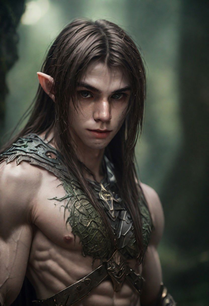 photography in the style of Labirynth, the dark crystal  movies, green, close up of (nature) and (fantasy) creature with a (diminute) sword stained with (detailed:1.5), in a beautiful and ruined ,fantasy,hyper detailed, real skin imperfections, hard lighting, bokeh, ((curi:1.2))(inspire forms in most beautiful New race:1.4) (beautiful:1.4) (ambient fantasy:1.5)(warhammer world:1.0)
