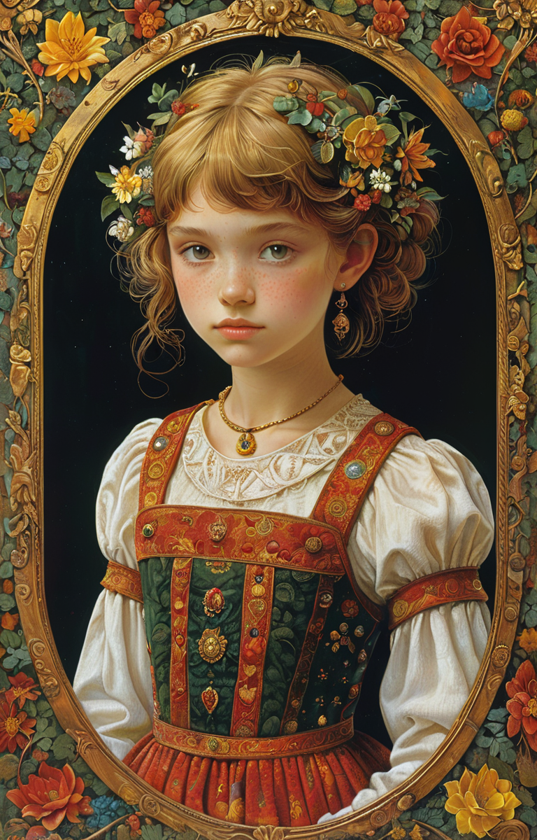 masterpiece,best quality,<lora:tbh330-sdxl:0.6>,illustration,style of James C. Christensen tech genius teenage girl