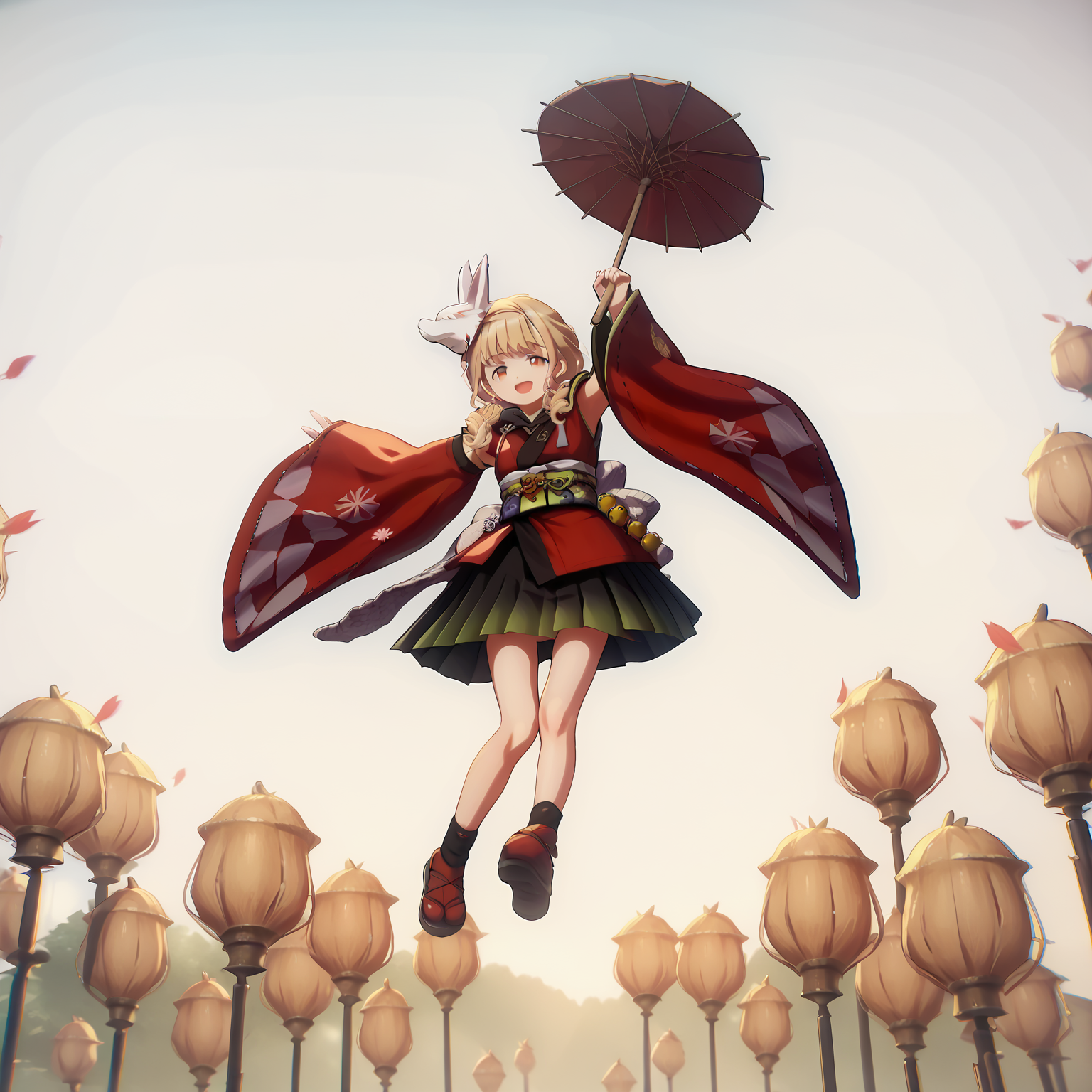 score_9, score_8_up, score_7_up, score_6_up, source_anime, 8k, detailed, hires, absurdres,
<lora:holdhang-pony:0.8>, holdhang, sakasahang, arms above head, holding parasol,
<lora:kotone.pony-v1.3:1> kotone, kamuro, parasol, happy
sky, floating, flying, above clouds,