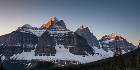 Beautiful outdoor, nature, no humans, mountain, glacier national park, dark twilight, forest, masterpiece, sharp focus, photorealistic rendering, extremely detailed