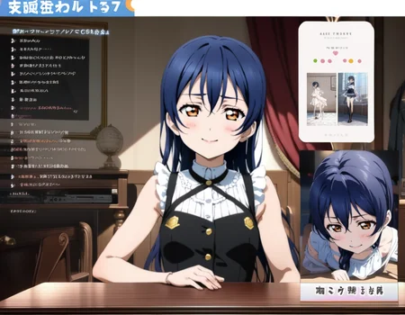 1girl,
sonoda umi, love live!
smile,,
<lora:vtubercutoutXL1:0.8>,vtubercutout,indoor,text,livestream,fake screenshot,
masterpiece, best quality, ultra detailed, highres,4k,(ultra-detailed:1.4) (illustration:0.5), (ray tracing,:0.8),(anime colored:0.7),(ai-generated:0.5),