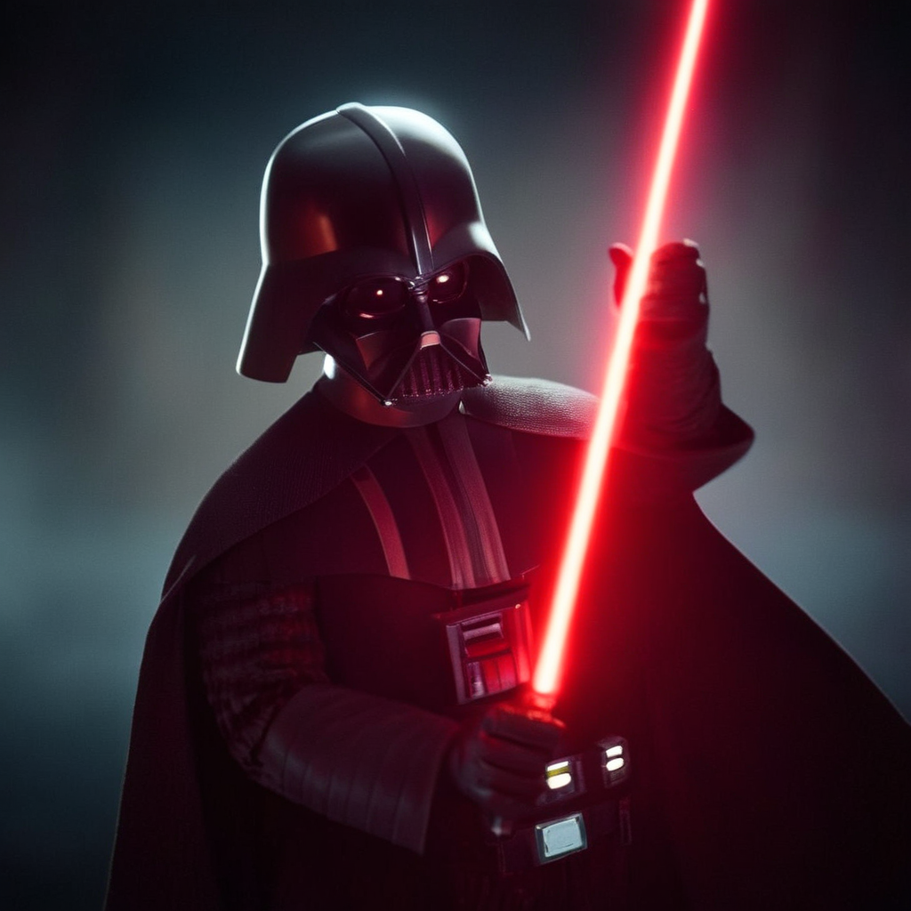 cinematic film still of  <lora:Darth Vader:1.5>
Darth Vader a cartoon bald head scar face star wars character with a red light saber in star wars universe, shallow depth of field, vignette, highly detailed, high budget, bokeh, cinemascope, moody, epic, gorgeous, film grain, grainy