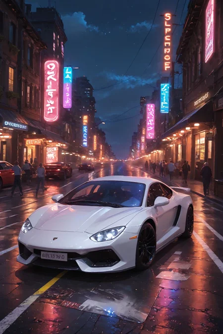 detailed background,Cinematic Lighting,film grain,score_9,score_8_up,score_7_up,masterpiece,best quality,highly detailed,
<lora:(增强)sdxl_lightning_8step_lora:1>,<lora:glowneon_xl_v1:1>,(glowing),<lora:hand 4:1>,hand person,<lora:Expressive_H:0.8>,Expressiveh,<lora:th3rm4lXLP:0.6>,th3rm4l,colorful,
ground vehicle,(car:1.1),motor vehicle,vehicle focus,no humans,night,road,neon lights,scenery,(sports car),street,outdoors,sign,building,(glowneon:1.3),lamborghini,