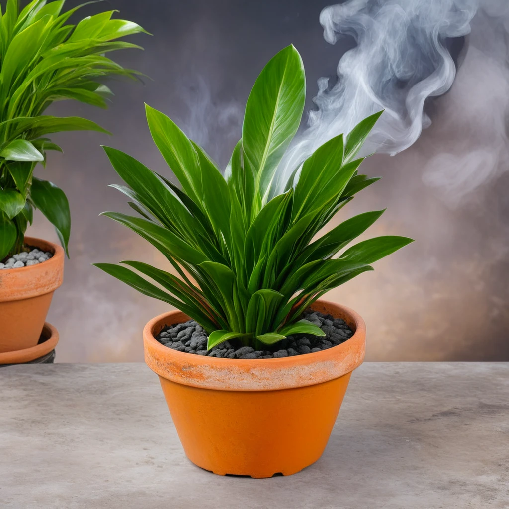 (plant pot showcase) <lora:27_plant_pot_showcase:1.1>
Tan background,
high quality, professional, highres, amazing, dramatic,
(Volcanic landscape and lava rivers and smoke:0.5),