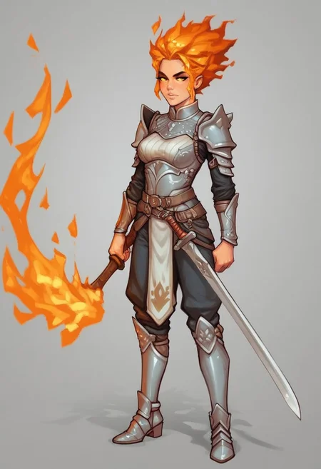 ((bestifacator, holding, black glowing eyes, dynamic pose, long fire hair))
((((full-clothed)))), ((long big sword in hands, sword in hands))
BREAK
(((((in ruined medieval castle, burned background))))))
score_9, score_8_up, score_7_up, score_6_up, source_cartoon, rating_explicit, Expressiveh, (((((full body))))), dynamic pose