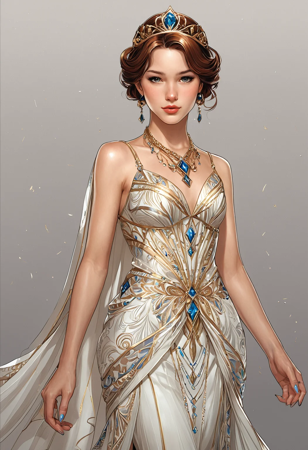 anime artwork Charlie Bowater princess,a young woman,1girl,<lora:Alexander McQueen-art deco:1>,Alexander McQueen art deco, . anime style, key visual, vibrant, studio anime, highly detailed