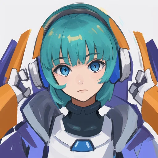 , (masterpiece:1.3), best_quality, absurdres, (solo:1.3), (1girl), face, science_fiction, android, <lora:reploidv2_merge2:0.8>