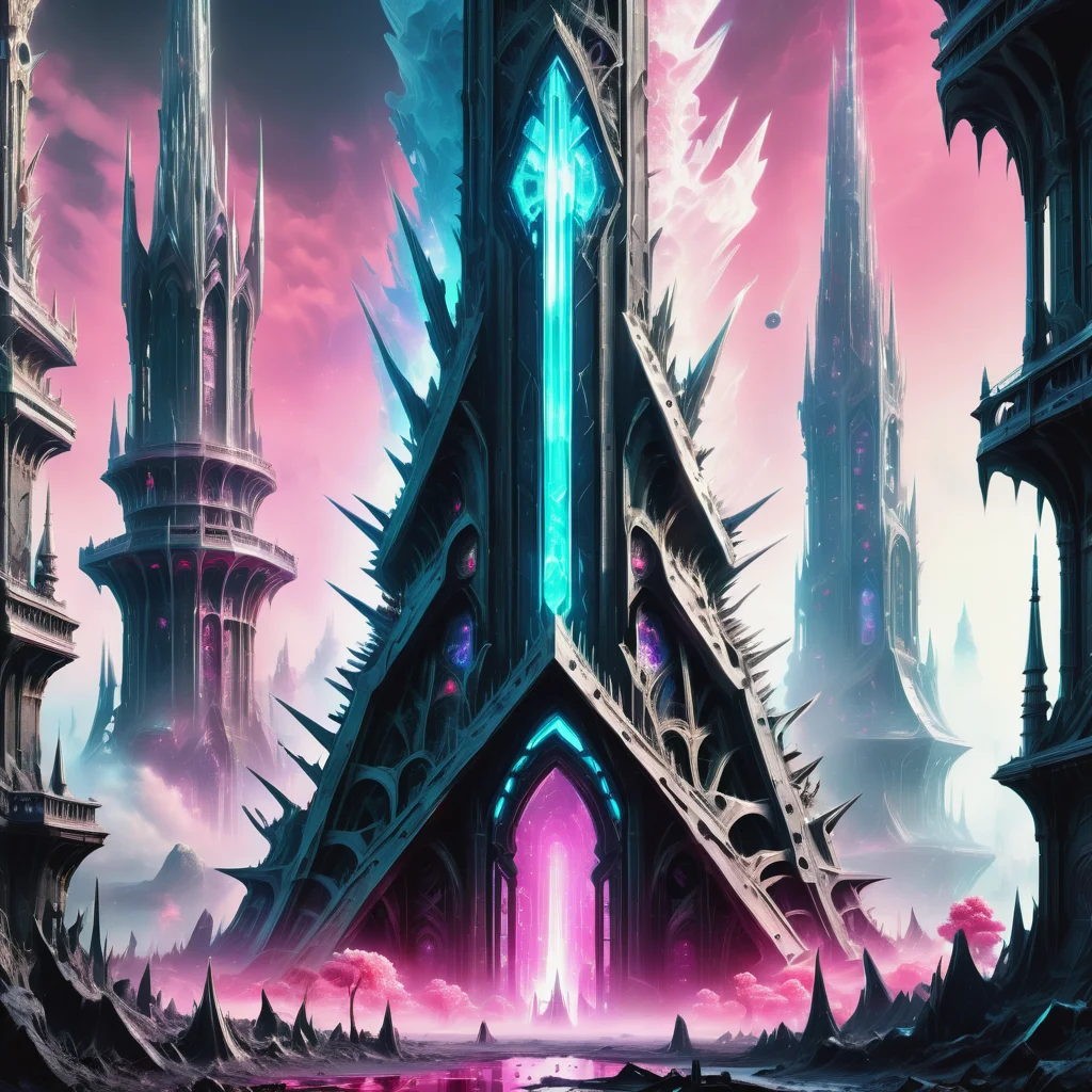 ((best quality)), ((masterpiece)), ((realistic,digital art)), (hyper detailed),DonMR0s30rd3rXL Underworld Tower,Marsh Mists, octane rendering, raytracing, volumetric lighting, Backlit,Rim Lighting, 8K, HDR, <lora:DonMR0s30rd3rXL-000012:1>