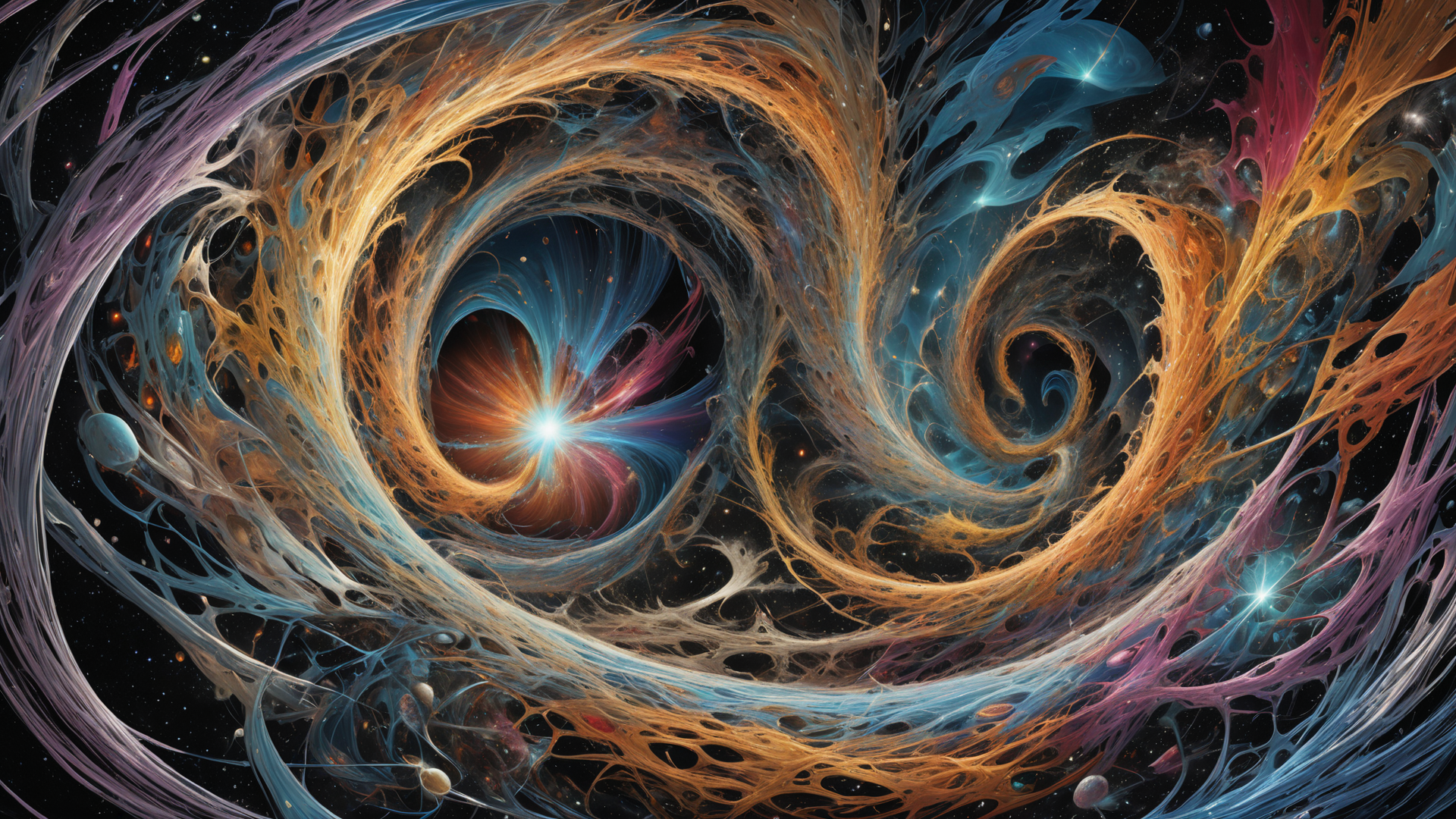 abstract art, chaotic, swirling 
