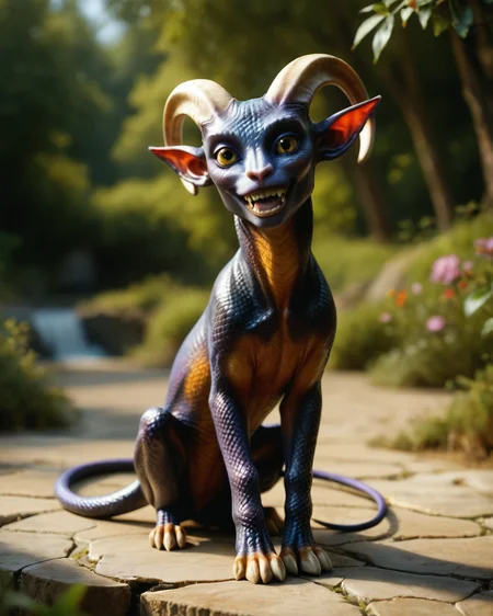score_9, score_8_up, score_7_up, intricate details, rating_safe,
<lora:SnakeSkinStyle:0.7>,
1boy(solo,
feral furry, Tiefling with Jed-snkskn, snakeskin,
full body, looking at the viewer, solo, happy), detailed background, depth of field, subsurface scattering,
<lora:ral-chrosc-clr:0.5>, ral-chrosc-clr,
<lora:xl_more_art-full_v1:0.3>,
<lora:add-detail-xl:0.3>