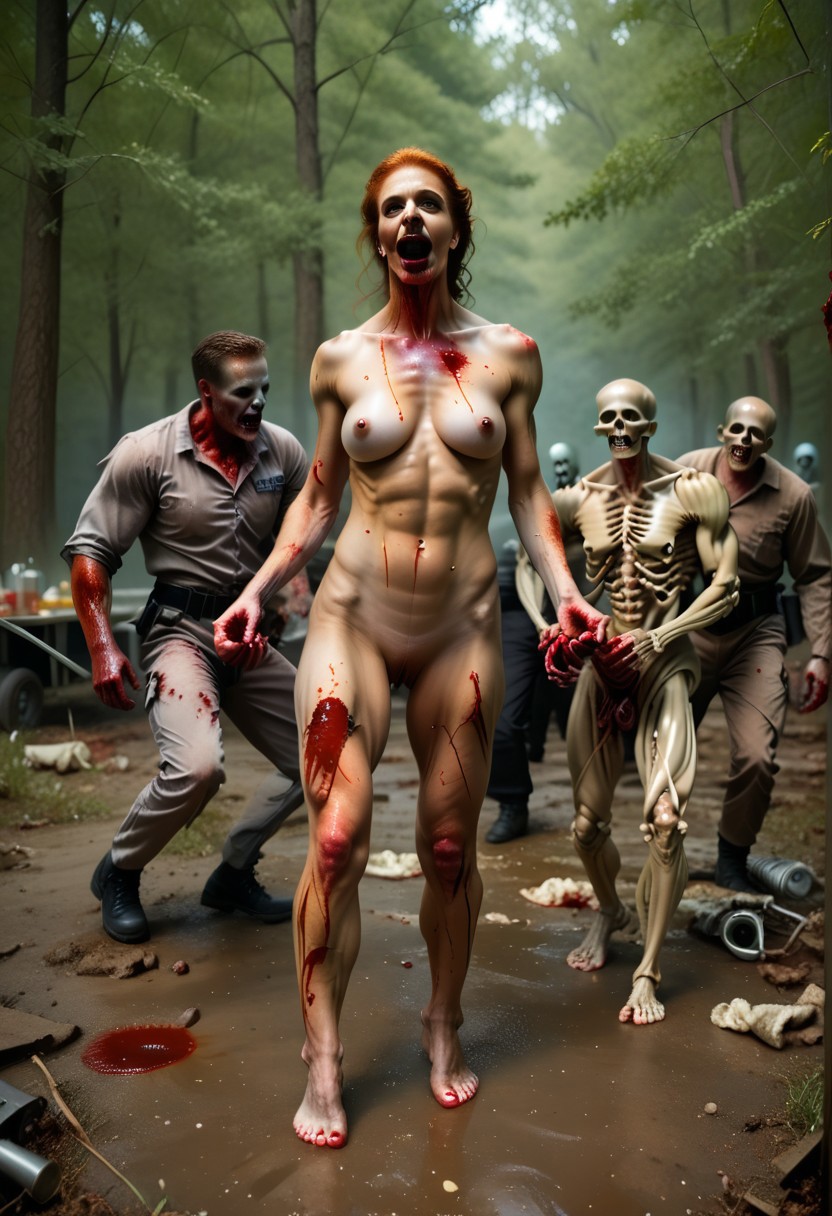 safe_pos, pale, tattered outfit, rotten, skeletal, photo score_9_up score_8_up score_7_up action scene movie stil zombies  murder gore, killed cannibals ,cooking woman, cooking, men ,happy to die, breasts, 4girl nipples nude blood realistic dirty walking barefoot medium breasts nude nsfw blood undead ghouls, zombies ,living dead, detailed, huge breasts ,blood and guts and innards ,realistic ,nsfw, best quality,masterpiece ,4k uncensored, prefect lighting, rating_explicit, groups on blood undead hoards in background