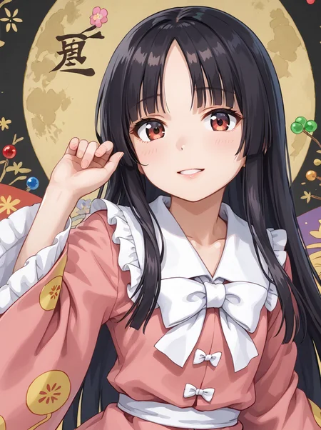 detailed background, shiny skin, posing,
<lora:thkaguya.pony:1>,
thkaguya,