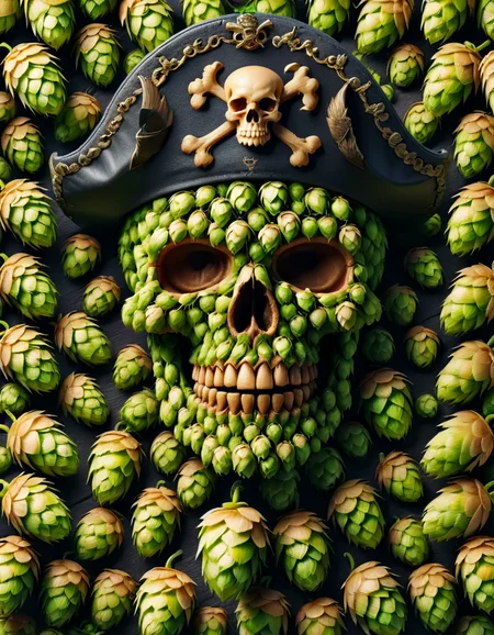 masterpiece, best quality, 4K, 8K, ultra detailed background, delicate pattern, complex detailed background, colorful studio lighting, fantastic, skull pirate <lora:ral-hops:1> ral-hops