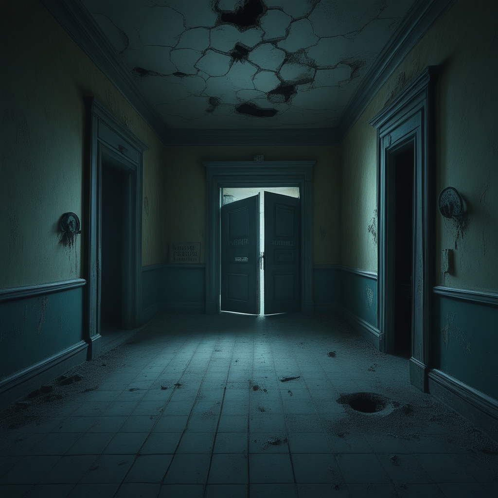 docpollparan, entrance hall, asylum, abandoned