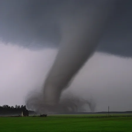 forest, night, grass, day, tornado, smoke, sky, house, outdoors, field
