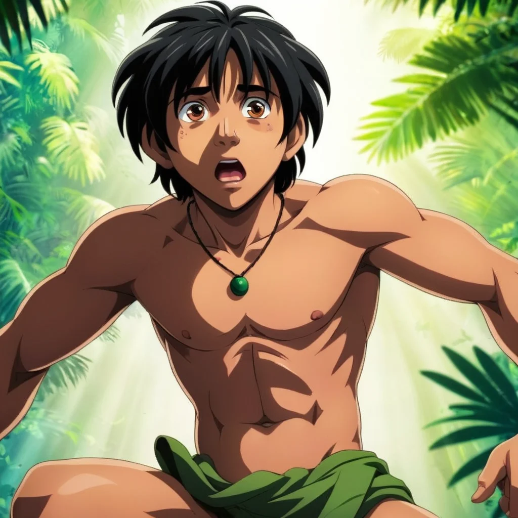anime artwork of <lora:anime manga girl style:1.2>
Mowgli a cartoon character with a very big scared look on his face anime manga girl style, anime style, key visual, vibrant, studio anime, highly detailed