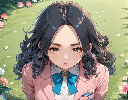 PonyScores7, source_anime, ah1, IllustriousQual, <lora:natsumi_style:0.5>, <lora:by_usakun-pony:0.4> by usakun, <lora:Akina_Bbw_Style_-_PonyXL:0.2> AkinBw
BREAK (Wide Shot)
BREAK 1girl, mature female, (round face:1.2), (thick eyebrows:1.3), (curvy), round-chin, caucasian, (plump face), <lora:Round_face:0.2>, <lora:ETO_OCPonyXL:0.3> eto_oc, skindentation, (plump), thick thighs, wide hips, busty, voluptuous, lips, <lora:venus body PonyXL:0.3>, <lora:shinyskin2:0.2> glistening skin
BREAK  (((curly hair), long hair, (black hair:1.4), (parted hair:1.7), messy hair, kinky curls, <lora:hairdetailpxl:0.2> hairdetailpxl))
BREAK ((brown eyes), (colorful eyes), (multicolored eyes), (downturned eyes:1.4), <lora:expressive eyes:0.2> expressive eyes, <lora:eyedetailpxl:0.2> eyedetailpxl, <lora:Eyes_High_Definition:0.2> EyesHD)
BREAK ((Eerie, A disconcerting and unsettling visage, sometimes with a haunting quality,  <lora:Expressive_H:0.2> Expressiveh, <lora:Emotional_Anime_Expressions_PonyXL_Concept:0.2> emotional, <lora:Best_Facial_Expression_LoRA_PONY:0.2>, looking at viewer, <lora:Detailed expressive EXEV style -XL Pony V1.0:0.2> FaceDetail))
BREAK ((A torrent of crackling, blue energy surges from her palm, forming a blindingly fast, razor-sharp blade that slices through the air with a deafening crackle, leaving a trail of shimmering, blue sparks in its wake))
BREAK Hot Pink Crop blazer and culottes
BREAK (((a quiet park, with peaceful paths, blooming flowers, soft grass, a serene atmosphere)))
BREAK <lora:xl_more_art-full_v1:0.2>, <lora:aesthetic_anime_v1s:0.2>, <lora:EpicF4nta5yXL:0.2>, <lora:detailxl:0.2> detailxl, <lora:Fant5yP0ny:0.2>, best quality, amazing quality, best aesthetic, absurdres, illustration, Volumetric_Lighting, ultra-detailed, very aesthetic, intricate details, 8k, masterpiece, best_quality
BREAK Stable_Yogis_PDXL_Positives, AS-Adult, <lora:Complicated fantasy portrait - XL Pony V2.0:0.2>, bad-hands-5, <lora:HDA_Detailer:0.3>, HDA_FatGirlXL