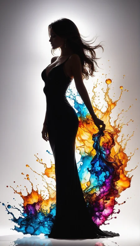 Silhouette Art, hyperrealistic art breathtaking a lineart (vibrant alcohol ink sketch). [magnificent, shiny, intriguing weirdness, faetastic extravaganza, mystery of darkness, unusual natural aesthetics, glossy].
<lora:InkArtXL_1.2:0.4> <lora:FaeTastic:0.2>  . award-winning, professional, highly detailed . extremely high-resolution details, photographic, realism pushed to extreme, fine texture, incredibly lifelike, high contrast, well defined, Silhouette Art