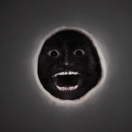 UHD, 4k, ultra detailed, cinematic, a photograph of  <lora:vantablack style:1>
a creepy looking face in the dark,looking at viewer,open mouth,simple background,teeth,black eyes,no humans,black background,dark,animal focus , vantablack style, super-black coating style, dark coating style
 <lora:Low-key lighting Style:1>, epic, beautiful lighting, inpsiring