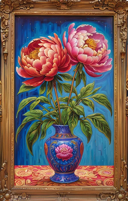 masterpiece,best quality,<lora:tbh375-sdxl:0.6>,illustration,style of Alex Grey decaying peonies