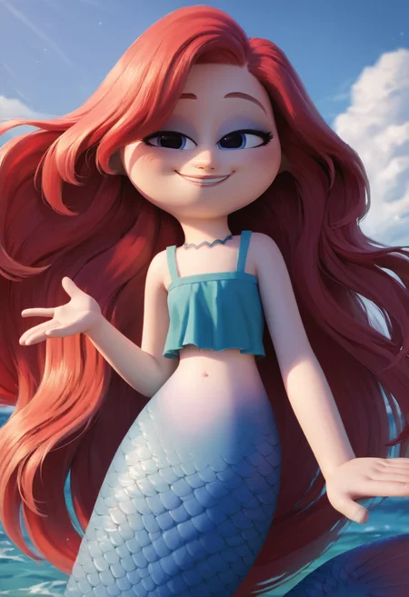 masterpiece,best quality, highly detailed, score_9, score_8_up, score_7_up, score_6_up,<lora:xl_more_art-full_v1:0.8>,source_anime,
BREAK
 <lora:chelsea:0.8>chelsea,1girl, long hair, monster girl, mermaid, smile, red hair, very long hair, solo, half-closed eyes