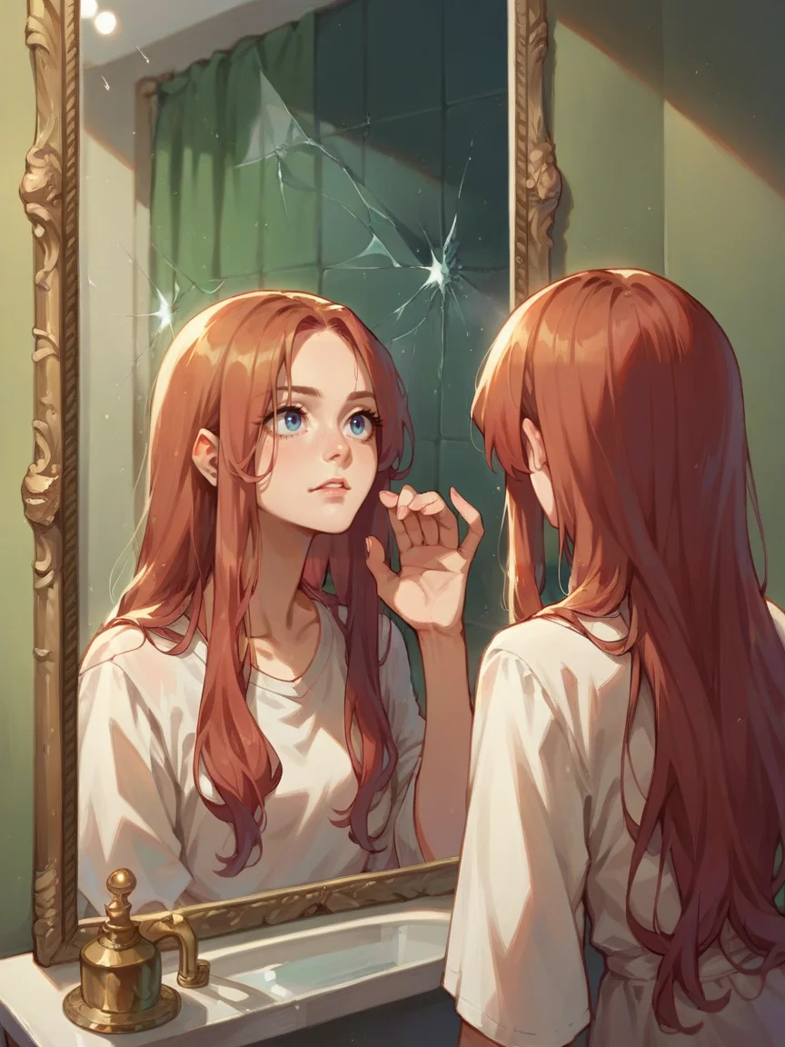 score_9, score_8_up, score_7_up, score_6_up, <lora:m1rr0rXLP:0.6> m1rr0r, mirror, reflection, long hair, 1girl,