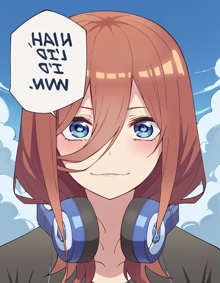 score_9, score_8_up, score_7_up, source_anime, <lora:miku-nakano-s2-ponyxl-lora-nochekaiser:1>, miku nakano, long hair, bangs, blue eyes, brown hair, hair between eyes, headphones, headphones around neck, large breasts,, <lora:nah-id-win-ponyxl-lora-nochekaiser:1> nah id win, nah i'd win (meme), english text, speech bubble, meme, talking, straight-on, portrait, , ,