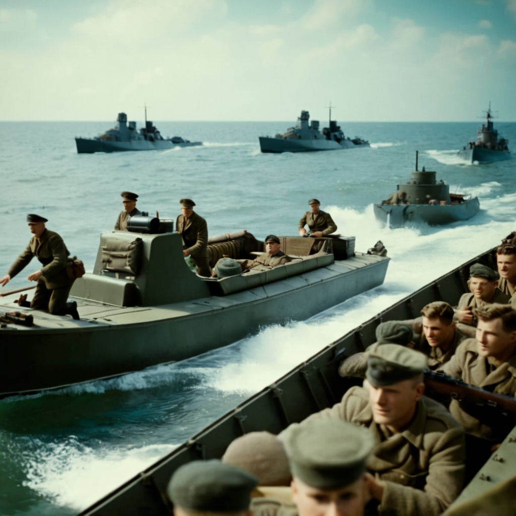 cinematic film still of professional 3d model of (Cinematic Film stock footage style) in (Arri Alexa style) (KODAK "135-36 T-MAX 400" 35MM FILM), Polarizing Filters, low contrast color, sharp image high quality, (low key light)
<lora:cinematic ww2 style:1.5> cinematic ww2 style
a group of ww2 soldiers are on a  landing craft, vehicle, personnel  boat cinematic ww2 style, shallow depth of field, vignette, highly detailed, high budget, bokeh, cinemascope, moody, epic, gorgeous, film grain, grainy