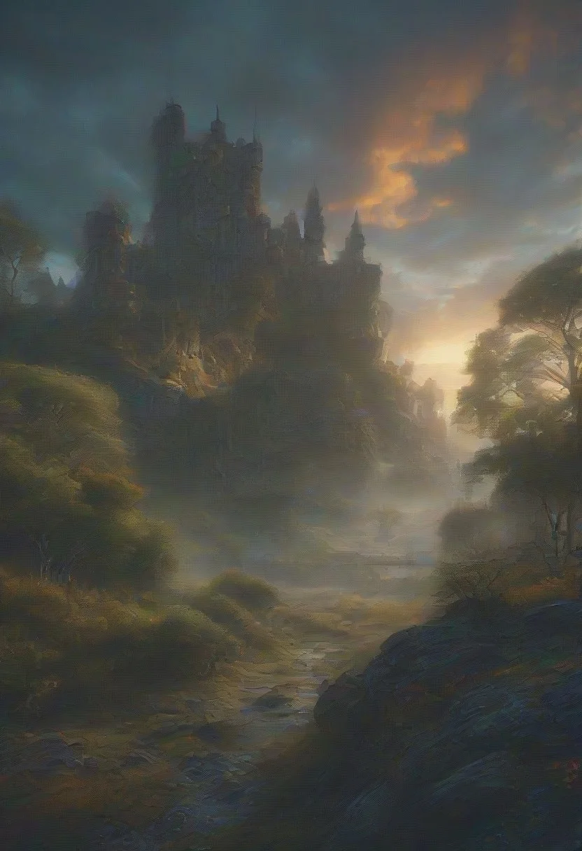 A breathtaking sunrise over a mysterious Scottish glen containing a castle with drawbridge wreathed in mist
 illustration, cinematic
<lora:DonM3t3rn1tyXL-v1.1:0.7>, DonM3t3rn1tyXL,
OverallDetailXL  <lora:MJ52:0.3>  <lora:SDXLFaeTastic2400:0.4>  <lora:EpicF4nta5yXL:0.7>