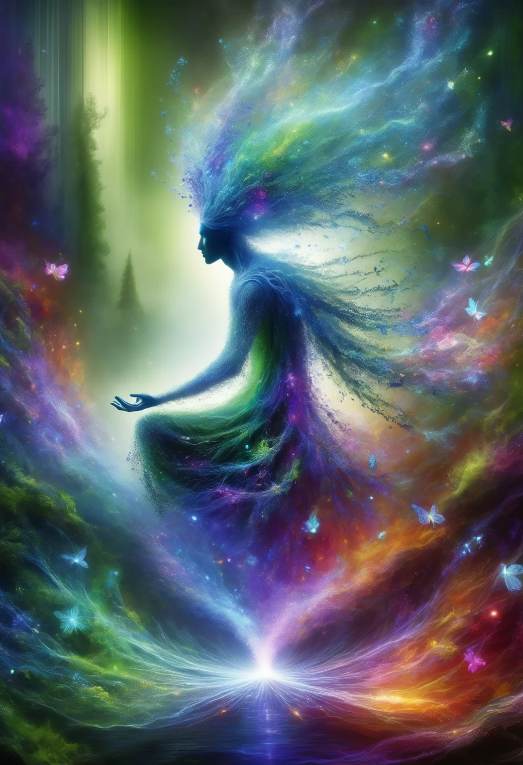 DonMD1g174l4sc3nc10nXL, DonMM1y4XL  male enchantress   vibrant swirling aura, deep greens and browns, occasional flash of floral colors, rich earthy scent, soft rustling of leaves, gentle murmur of a distant stream, magic feels alive, tendril of energy are tiny roots and vines,  reaching out to connect and nurture life around it,    <lora:DonMD1g174l4sc3nc10nXL-000006:1.0> <lora:DonMM1y4XL-v2rb:1>