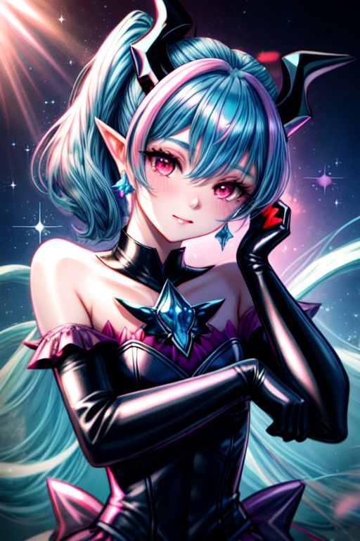 EvlSM, DarkPrecure, Bad_End_Precure, professional image of a cute young woman, (frilly elegant glossy dark holographic dress, crescent brooch, crescent earrings, crescent accessories:1.2),
(blue water dragon horns, blue water dragon tail:1.3), (short hair, side ponytail, hair above cheeks, light blue hair with light pink hairtips, gradient hair, multicolored hair:1.4), red eyes, (small breasts, cute face, innocent, shy, pointy ears:1.1), (sparkles, sparkling clothes, sparkles near eyes:1.3),
(intricate aquatic background, underwater, sparkling water, ocean floor, corral reef, bubbles:1.2), 
(ultra wide angle shot, cinematic style, absurdres, incredibly absurdres, huge filesize, extremely detailed, High quality texture, physically-based rendering, Ray tracing, octane render, sharp focus, (8k), (4k), (Masterpiece), (Best Quality), extremely detailed, intricate, hyper detailed, illustration, soft lighting, high resolution, sharp detail,)